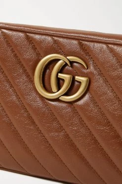 GUCCI GG Marmont Camera Kleine Schultertasche Aus Gestepptem Leder ,Braun -Offizielle GUCCI Website w920 q60 3073