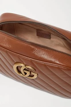 GUCCI GG Marmont Camera Kleine Schultertasche Aus Gestepptem Leder ,Braun -Offizielle GUCCI Website w920 q60 3074