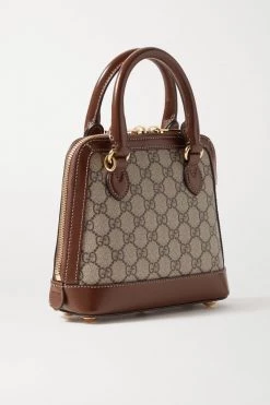 GUCCI Horsebit 1955 Mini Tote Aus Beschichtetem Canvas Mit Print Und Lederbesätzen ,Beige -Offizielle GUCCI Website w920 q60 3077