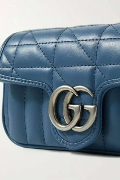 GUCCI GG Marmont Super Mini Schultertasche Aus Gestepptem Leder ,Blau -Offizielle GUCCI Website w920 q60 308