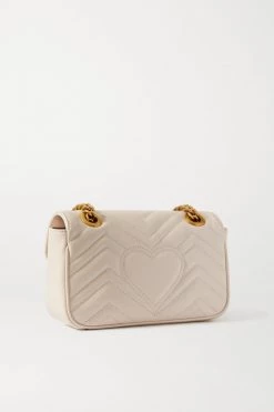 GUCCI GG Marmont Schultertasche Aus Gestepptem Leder ,Weiß -Offizielle GUCCI Website w920 q60 3094