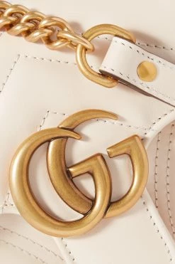 GUCCI GG Marmont Schultertasche Aus Gestepptem Leder ,Weiß -Offizielle GUCCI Website w920 q60 3095