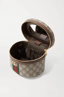 GUCCI Ophidia Kosmetiktasche Aus Beschichtetem Canvas Mit Print Und Besätzen Aus Strukturiertem Leder ,Beige -Offizielle GUCCI Website w920 q60 3100