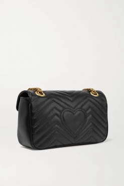 GUCCI GG Marmont Kleine Schultertasche Aus Gestepptem Leder ,Schwarz -Offizielle GUCCI Website w920 q60 3103