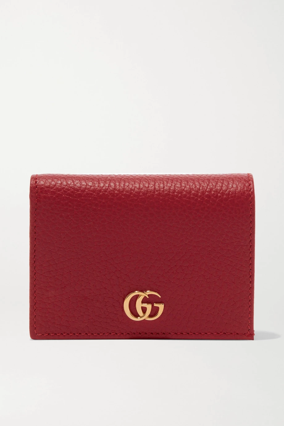 GUCCI + NET SUSTAIN Marmont Petite Portemonnaie Aus Strukturiertem Leder ,Rot 1 GUCCI + NET SUSTAIN Marmont Petite Portemonnaie Aus Strukturiertem Leder ,Rot