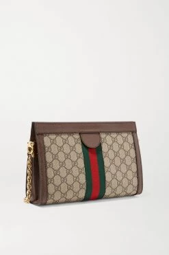 GUCCI Ophidia Bedruckte Schultertasche Aus Beschichtetem Canvas Mit Besätzen Aus Strukturiertem Leder ,Braun -Offizielle GUCCI Website w920 q60 3179