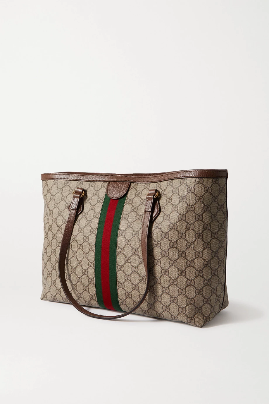 GUCCI Ophidia Mittelgroße Tote Aus Beschichtetem Canvas Mit Print Und Besatz Aus Strukturiertem Leder ,Braun 3 GUCCI Ophidia Mittelgroße Tote Aus Beschichtetem Canvas Mit Print Und Besatz Aus Strukturiertem Leder ,Braun – Bild 3