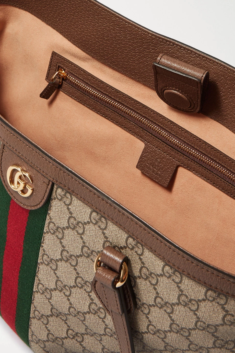 GUCCI Ophidia Mittelgroße Tote Aus Beschichtetem Canvas Mit Print Und Besatz Aus Strukturiertem Leder ,Braun 5 GUCCI Ophidia Mittelgroße Tote Aus Beschichtetem Canvas Mit Print Und Besatz Aus Strukturiertem Leder ,Braun – Bild 5