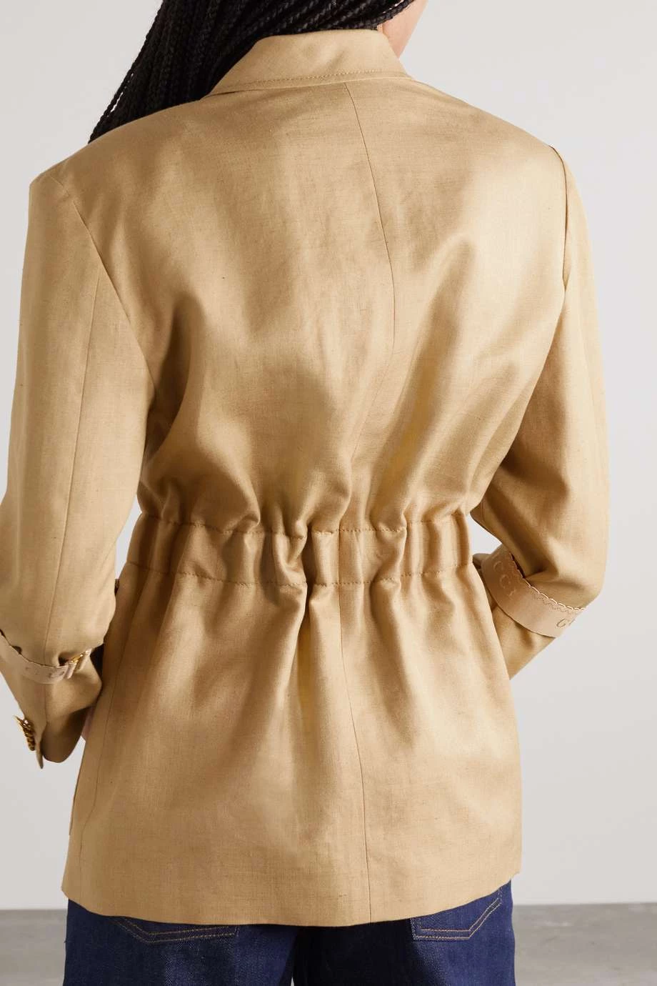 GUCCI Blazer Aus Crêpe ,Braun 3 GUCCI Blazer Aus Crêpe ,Braun – Bild 3