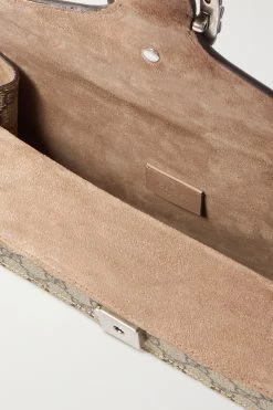 GUCCI Dionysus Kleine Schultertasche Aus Beschichtetem Canvas Mit Print Und Veloursleder ,Taupe -Offizielle GUCCI Website w920 q60 3196