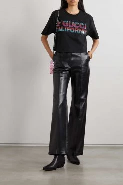 GUCCI Love Parade Verkürztes T-Shirt Aus Baumwoll-Jersey Mit Pailletten ,Schwarz 9 GUCCI Love Parade Verkürztes T-Shirt Aus Baumwoll-Jersey Mit Pailletten ,Schwarz -Offizielle GUCCI Website w920 q60 32