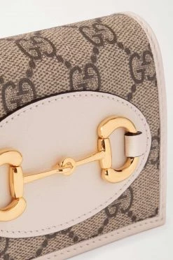 GUCCI Horsebit 1955 Portemonnaie Aus Beschichtetem Canvas Mit Print Und Lederbesätzen ,Weiß -Offizielle GUCCI Website w920 q60 3200