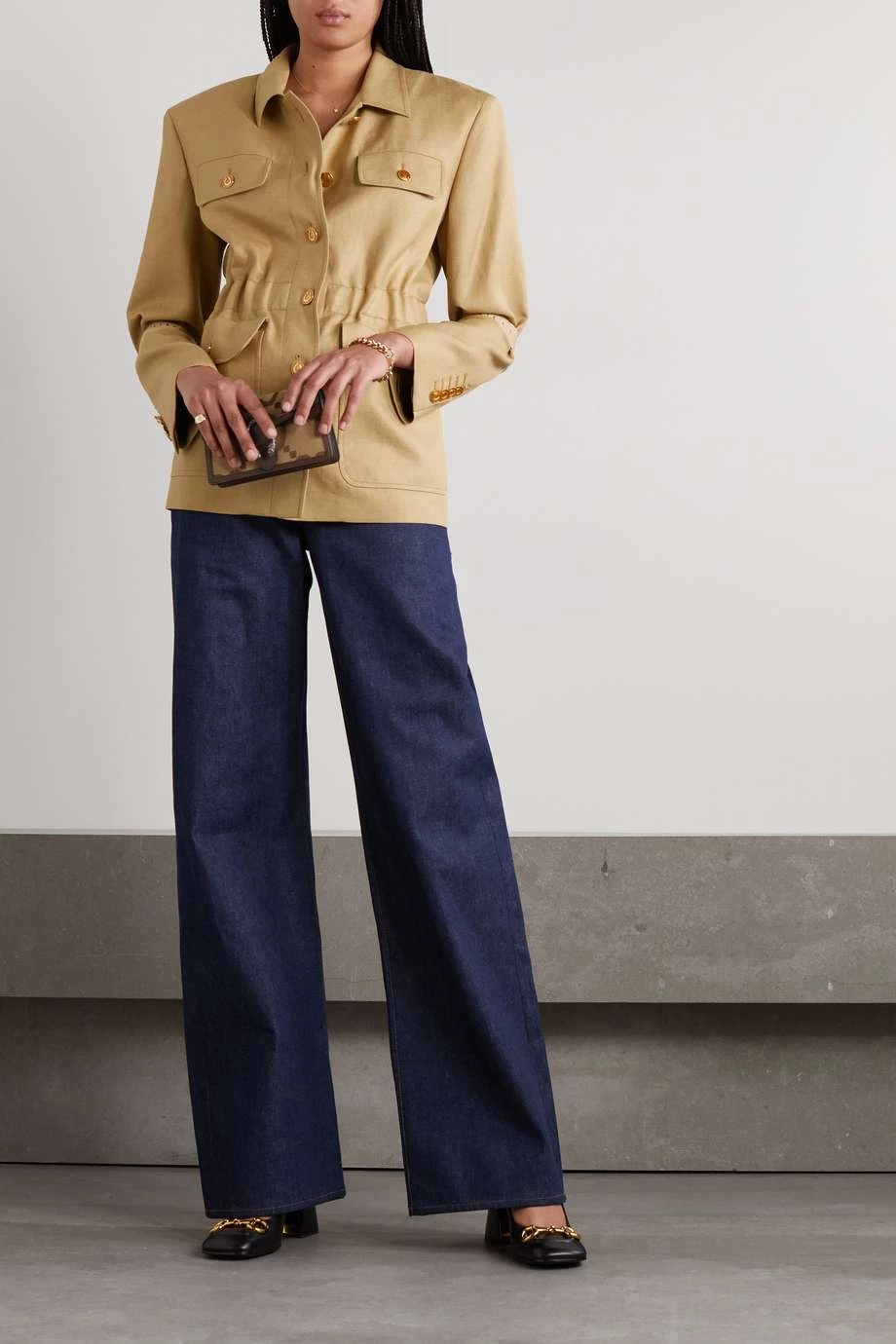 GUCCI Blazer Aus Crêpe ,Braun 5 GUCCI Blazer Aus Crêpe ,Braun – Bild 5