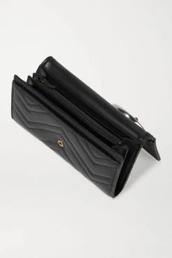 GUCCI GG Marmont Portemonnaie Aus Gestepptem Leder ,Schwarz -Offizielle GUCCI Website w920 q60 3227