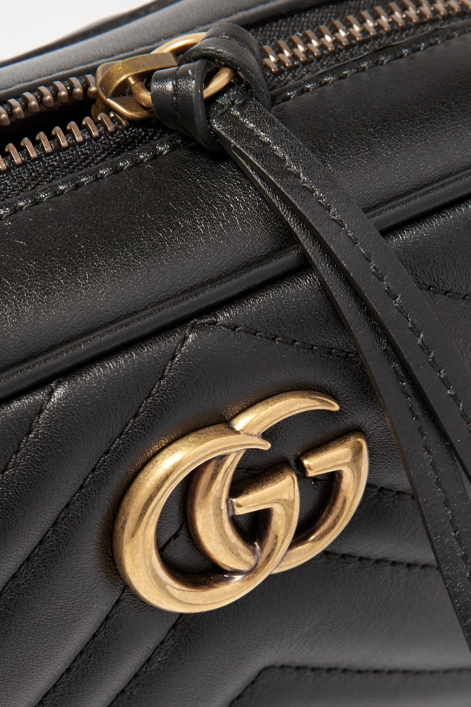 GUCCI GG Marmont Camera Mini Schultertasche Aus Gestepptem Leder ,Schwarz 4 GUCCI GG Marmont Camera Mini Schultertasche Aus Gestepptem Leder ,Schwarz – Bild 4