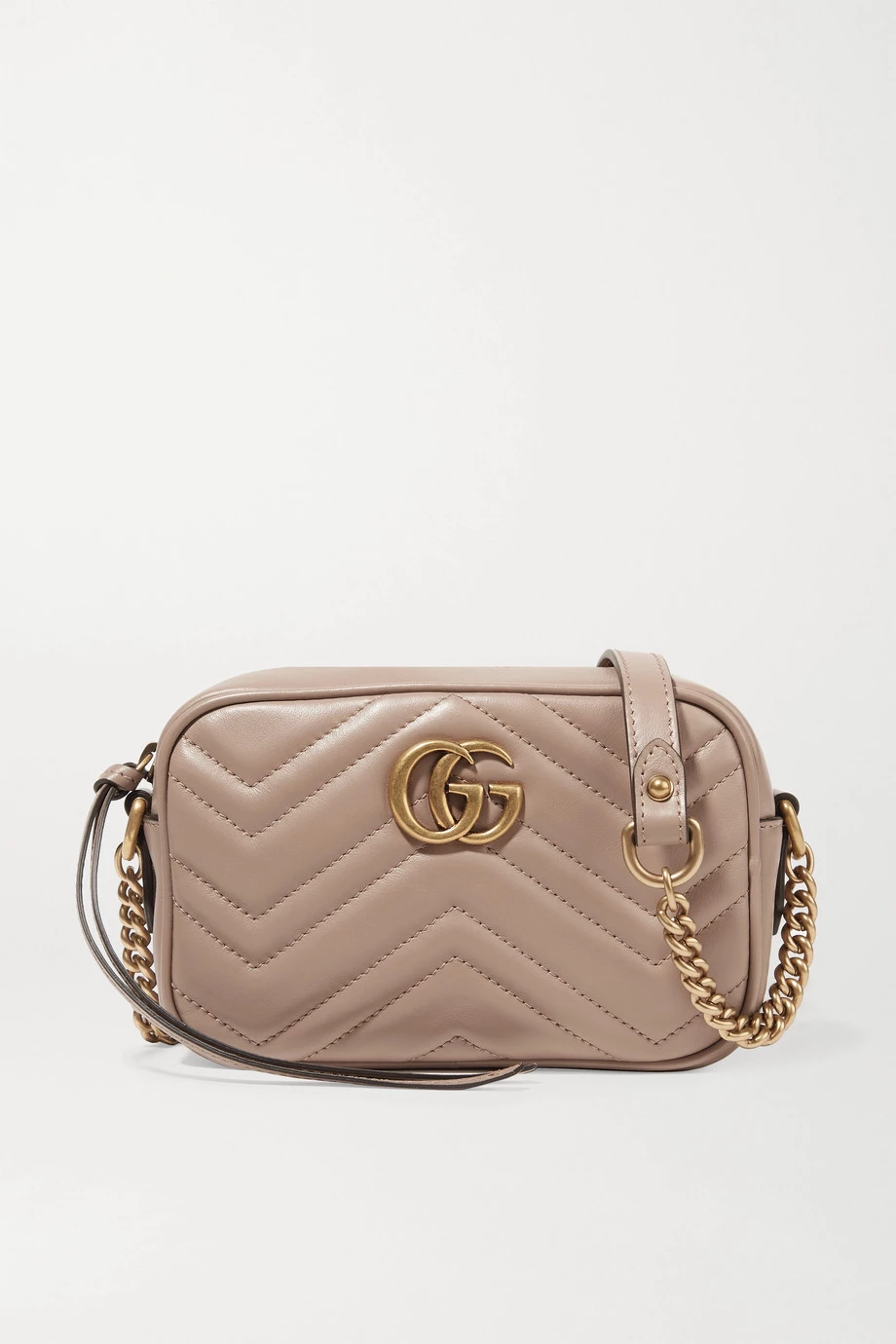 GUCCI GG Marmont Camera Mini Schultertasche Aus Gestepptem Leder ,Altrosa 1 GUCCI GG Marmont Camera Mini Schultertasche Aus Gestepptem Leder ,Altrosa