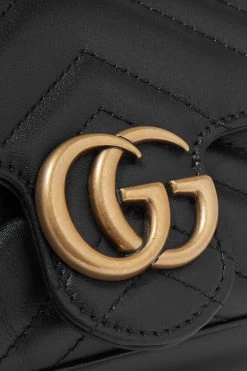 GUCCI GG Marmont Super Mini Schultertasche Aus Gestepptem Leder ,Schwarz -Offizielle GUCCI Website w920 q60 3272
