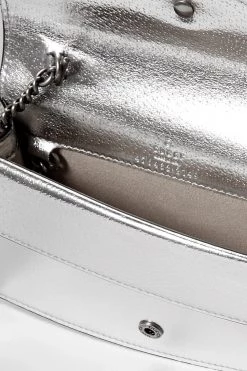 GUCCI Dionysus Super Mini Schultertasche Aus Metallic-Leder ,Silber -Offizielle GUCCI Website w920 q60 3278