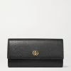 GUCCI + NET SUSTAIN Portemonnaie Aus Strukturiertem Leder ,Schwarz