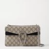 GUCCI Dionysus Kleine Schultertasche Aus Beschichtetem Canvas Mit Print Und Veloursleder ,Beige