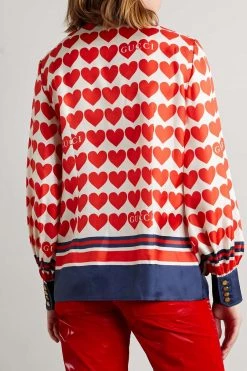 GUCCI Love Parade Hemd Aus Seiden-Twill Mit Print Und Schluppe ,Rot 9 GUCCI Love Parade Hemd Aus Seiden-Twill Mit Print Und Schluppe ,Rot -Offizielle GUCCI Website w920 q60 330