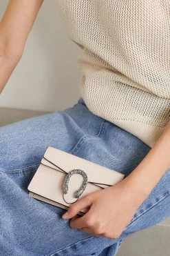 GUCCI + NET SUSTAIN Dionysus Super Mini Schultertasche Aus Strukturiertem Leder ,Weiß -Offizielle GUCCI Website w920 q60 3303