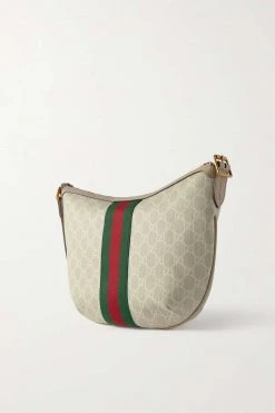 GUCCI Small Schultertasche Aus Beschichtetem Canvas Mit Webstreifen ,Beige -Offizielle GUCCI Website w920 q60 340