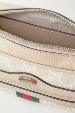 GUCCI Ophidia Bedruckte Schultertasche Aus Beschichtetem Canvas Mit Besätzen Aus Strukturiertem Leder ,Weiß -Offizielle GUCCI Website w920 q60 374