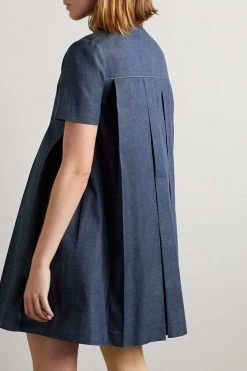 GUCCI Love Parade Mini-Jeanskleid Mit Falten Und „Horsebit“-Details ,Dunkler Denim -Offizielle GUCCI Website w920 q60 377