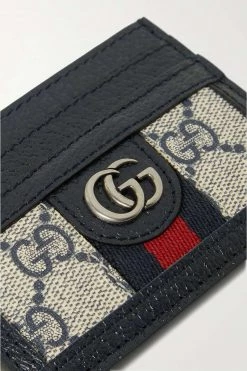 GUCCI Ophidia Bedrucktes Kartenetui Aus Beschichtetem Canvas Mit Besatz Aus Strukturiertem Leder ,Grau -Offizielle GUCCI Website w920 q60 390