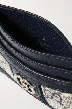 GUCCI Ophidia Bedrucktes Kartenetui Aus Beschichtetem Canvas Mit Besatz Aus Strukturiertem Leder ,Grau -Offizielle GUCCI Website w920 q60 391