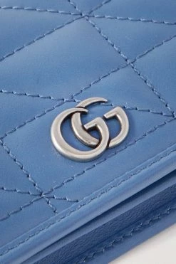 GUCCI GG Marmont 2.0 Portemonnaie Aus Gestepptem Leder ,Blau -Offizielle GUCCI Website w920 q60 400