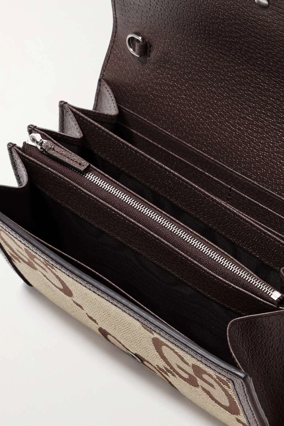 GUCCI Dionysus Jumbo GG Schultertasche Aus Canvas Mit Jacquard-Muster Und Lederbesätzen ,Camel 5 GUCCI Dionysus Jumbo GG Schultertasche Aus Canvas Mit Jacquard-Muster Und Lederbesätzen ,Camel – Bild 5