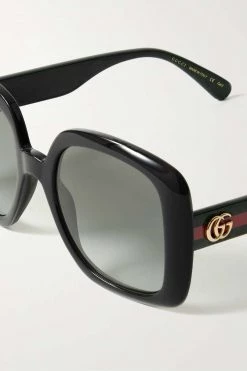 GUCCI EYEWEAR Oversized-Sonnenbrille Mit Eckigem Rahmen Aus Azetat ,Schwarz -Offizielle GUCCI Website w920 q60 456