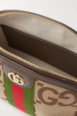 GUCCI Ophidia Kleine Schultertasche Aus Canvas Mit Jacquardmuster Und Besätzen Aus Strukturiertem Leder ,Camel -Offizielle GUCCI Website w920 q60 489