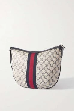GUCCI Ophidia Bedruckte Schultertasche Aus Beschichtetem Canvas Mit Besätzen Aus Strukturiertem Leder ,Blau -Offizielle GUCCI Website w920 q60 512