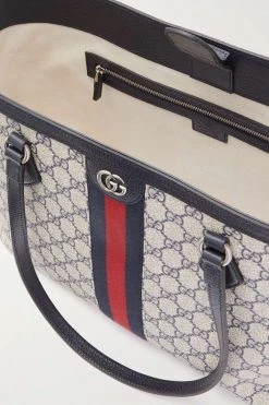 GUCCI Ophidia Mittelgroße Tote Aus Beschichtetem Canvas Mit Print Und Besatz Aus Strukturiertem Leder ,Blau 9 GUCCI Ophidia Mittelgroße Tote Aus Beschichtetem Canvas Mit Print Und Besatz Aus Strukturiertem Leder ,Blau -Offizielle GUCCI Website w920 q60 519