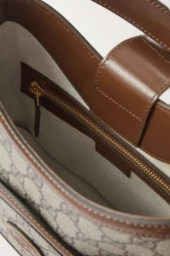 GUCCI GG Supreme Schultertasche Aus Beschichtetem Canvas Mit Print Und Lederbesätzen ,Braun -Offizielle GUCCI Website w920 q60 55