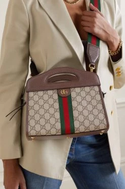 GUCCI Ophidia Kleine Tote Aus Beschichtetem Canvas Mit Print Und Lederbesätzen ,Beige -Offizielle GUCCI Website w920 q60 555