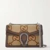 GUCCI Dionysus Jumbo GG Schultertasche Aus Canvas Mit Jacquard-Muster Und Lederbesätzen ,Braun