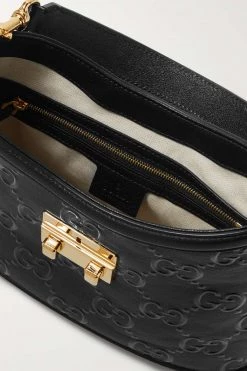 GUCCI Schultertasche Aus Geprägtem Leder ,Schwarz -Offizielle GUCCI Website w920 q60 584