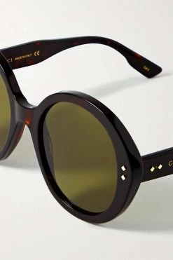 GUCCI EYEWEAR Nouvelle Vague Oversized-Sonnenbrille Mit Rundem Rahmen Aus Azetat ,Braun -Offizielle GUCCI Website w920 q60 623
