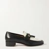 GUCCI Paride Loafers Aus Zweifarbigem Leder Mit Troddel ,Schwarz