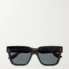 GUCCI EYEWEAR Nouvelle Vague Sonnenbrille Mit Eckigem Rahmen Aus Azetat ,Schwarz