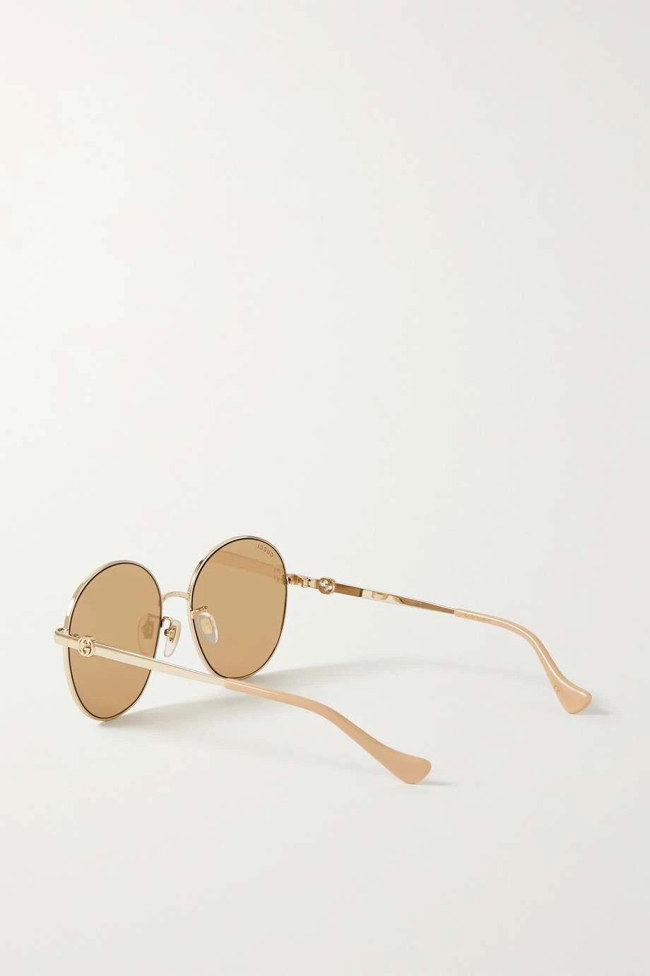 GUCCI EYEWEAR Goldfarbene Sonnenbrille Mit Rundem Rahmen 3 GUCCI EYEWEAR Goldfarbene Sonnenbrille Mit Rundem Rahmen – Bild 3