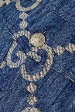 GUCCI Jumbo GG Jacke Aus Denim Mit Jacquard-Muster ,Blau -Offizielle GUCCI Website w920 q60 678