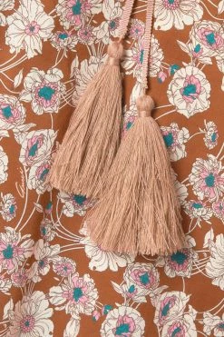 GUCCI Love Parade Minikleid Aus Voile Aus Einer Baumwollmischung Mit Blumenprint Und Spitzenbesätzen ,Braun -Offizielle GUCCI Website w920 q60 68