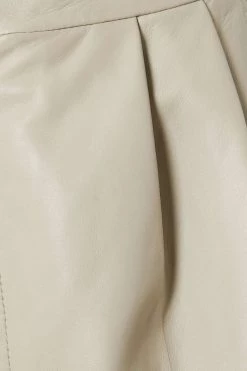 GUCCI Aria Hose Mit Weitem Bein Aus Leder Mit Falten ,Grau -Offizielle GUCCI Website w920 q60 704