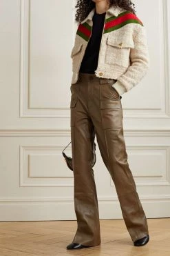 GUCCI Gestreifte Jacke Aus Bouclé Aus Einer Wollmischung ,Beige -Offizielle GUCCI Website w920 q60 717