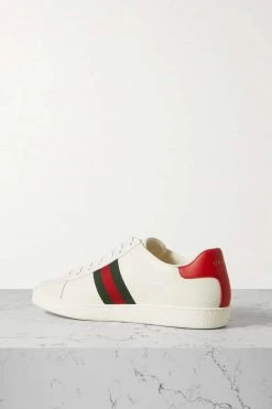 GUCCI Ace Sneakers Aus Leder Mit Webstreifen Und Applikation ,Weiß -Offizielle GUCCI Website w920 q60 731